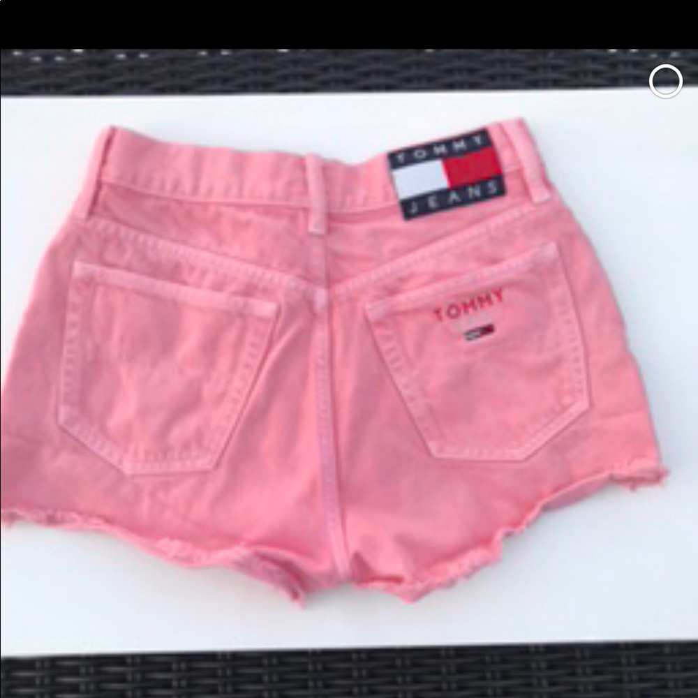 Tommy Hilfiger pink cotton logo shorts S25
